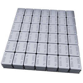 MIKKUPPA 1/2oz 0.5oz Adhesive Stick on Wheel Weights - Low Profile, Easy to Peel, 126pcs, 63oz/Box, Chrome Tire Weights for Cars, Trucks, SUVs, Motorcycles, RC Cars, OEM Quality