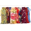 NC 10 pieces drawstring bag silk small drawstring gift jewellery