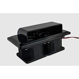 MACHSWON 12V vehicle side mounted exhaust fan (black) RV camper side vent exhaust fan 25W
