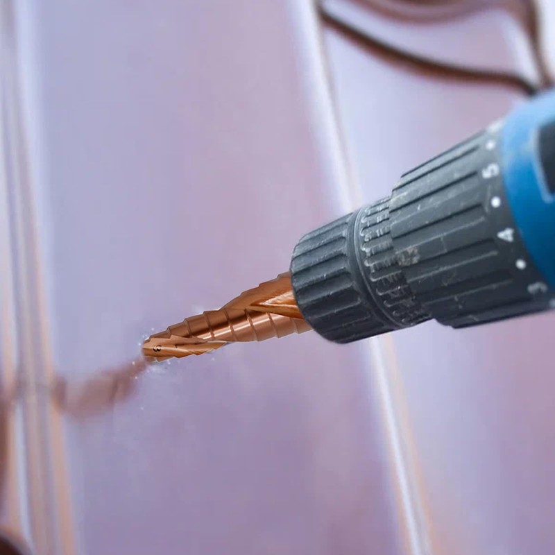 M35 Cobalt Step Drill Bit 3-13mm, 11-Step, HSS Cobalt Cone