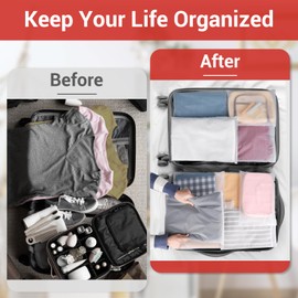 Svaldo Large Zip Bags, Pack of 25, 35 x 40 cm, Zip Bags, Travel Bag, Frosted Travel Bag, Resealable Bags for Towel, Jewellery, Suitcase Organiser Set (with Ventilation Holes)