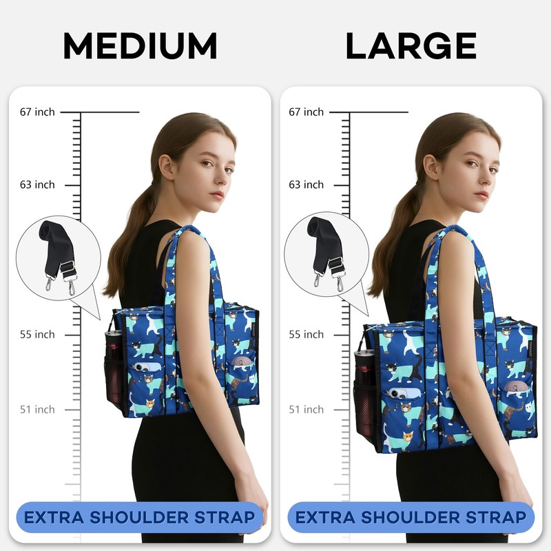 HoogaLife Nurse Bag for Work - Waterproof, Lightweight, Large Portable