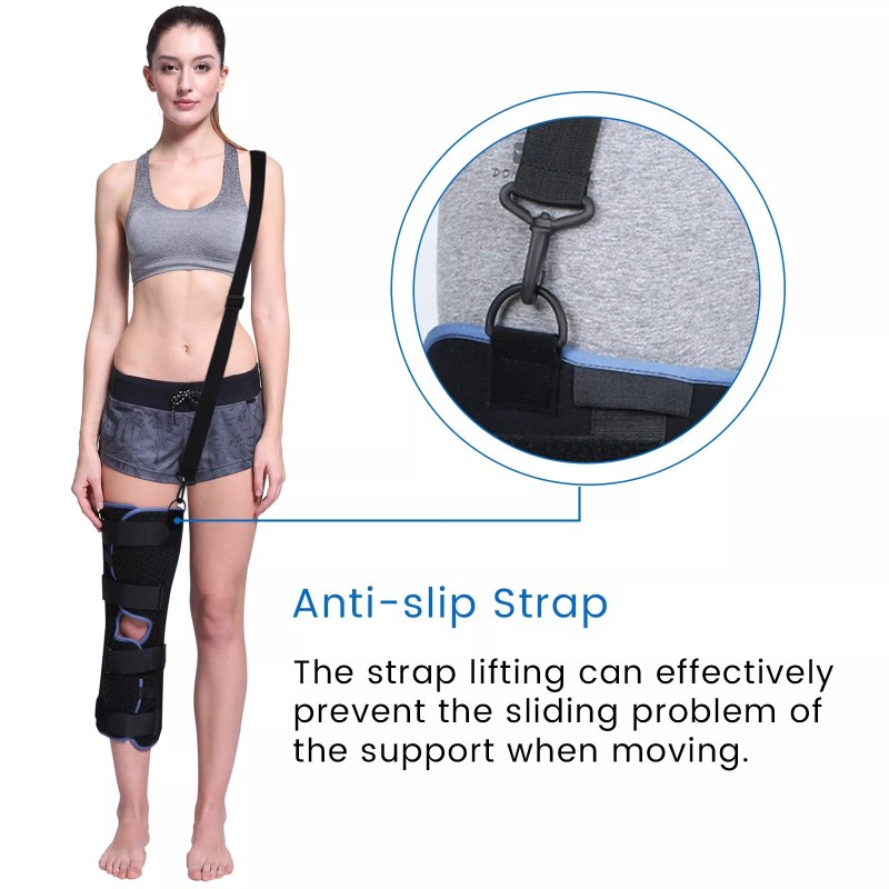 VELPEAU Medical Single-panel Knee & Leg Immobilizer, Knee Splint, Knee