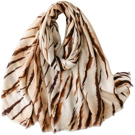 FAIRYGATE Leopard Print Scarf Neck Scarf Soft Lightweight and Versatile Fashion Accessory for Women Scarfs Scarves 85049