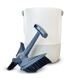 FoodCycler Eco 5 Bucket & Infinity Brush Pack – Kitchen Compost Bin Cleaner & Cleaning Brush Set – Sustainable Food Processor, Trash Can & Recycling Bin Cleaning Supplies & Essential (White)