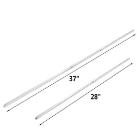Onlyfire 28-37'' x 5/16'' Universal Square 304 Stainless Steel Grill Rotisserie Spit Rod