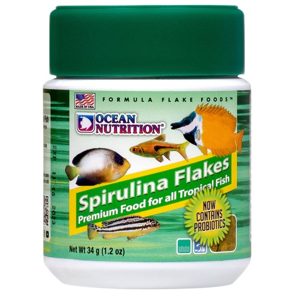 Ocean Nutrition Spirulina Flakes 1.2-Ounces (34 Grams) Jar