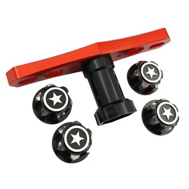 17mm Hex Wheel Nuts Adapter & Hex Wrench Tool for RC Cars, Compatible with X-Maxx, E-Revo, E-Maxx, Summit, 1/8 Monster Trucks, Upgrade Parts for RC Tires