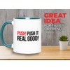 Bubble Hugs Nurse 2Tone Green Mug 11oz - Push! Push
