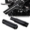 All Black Hand Grips Compatible for Harley Touring Street Road