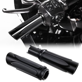All Black Hand Grips Compatible for Harley Touring Street Road Glide FLHX FLHTRSE 2024-2025 (All Black)