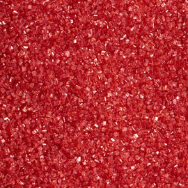 DecoPac Sanding Sugar, Red Edible Sugar Sprinkles, Edible Sanding Sugar in Handheld Container, Sugar Sprinkle Mix For Celebration Cakes, Cupcakes, Cookies, 33oz - Red