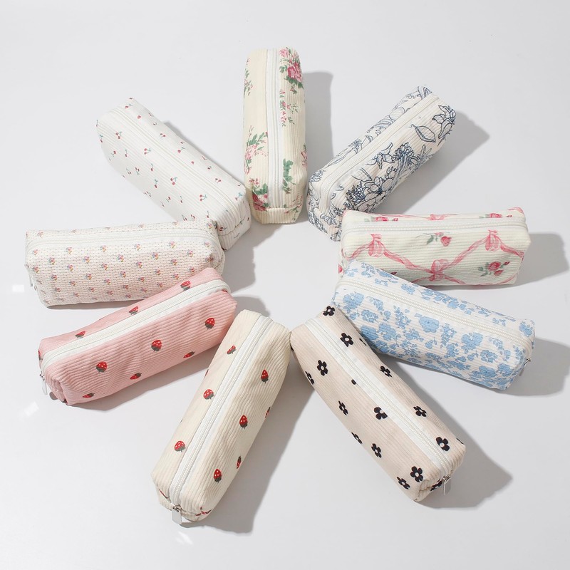 Fufumin Cute Pencil Case Aesthetic Student Pencil Pouch Coin Pen