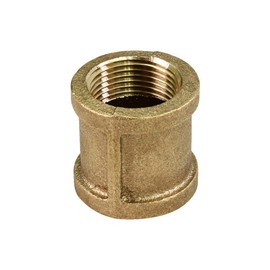 Supply Giant CSDQ0114 1-1/4'''' Two Female NPT Threaded Lead Free Coupling, Connecting Pipes and Fittings, Brass Construction, Higher Corrosion Resistance, Economical & Easy to Install, 18