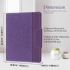 Toplive Portfolio 3 Ring Binder, Business PU Leather Padfolio Organizer