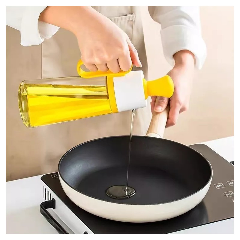 SARO STORE Aceitera Con Brocha Para Cocina 630ml