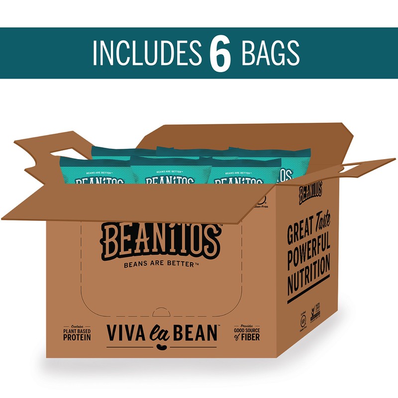 Beanitos White Bean Chips, Restaurant Style with Sea Salt, 6