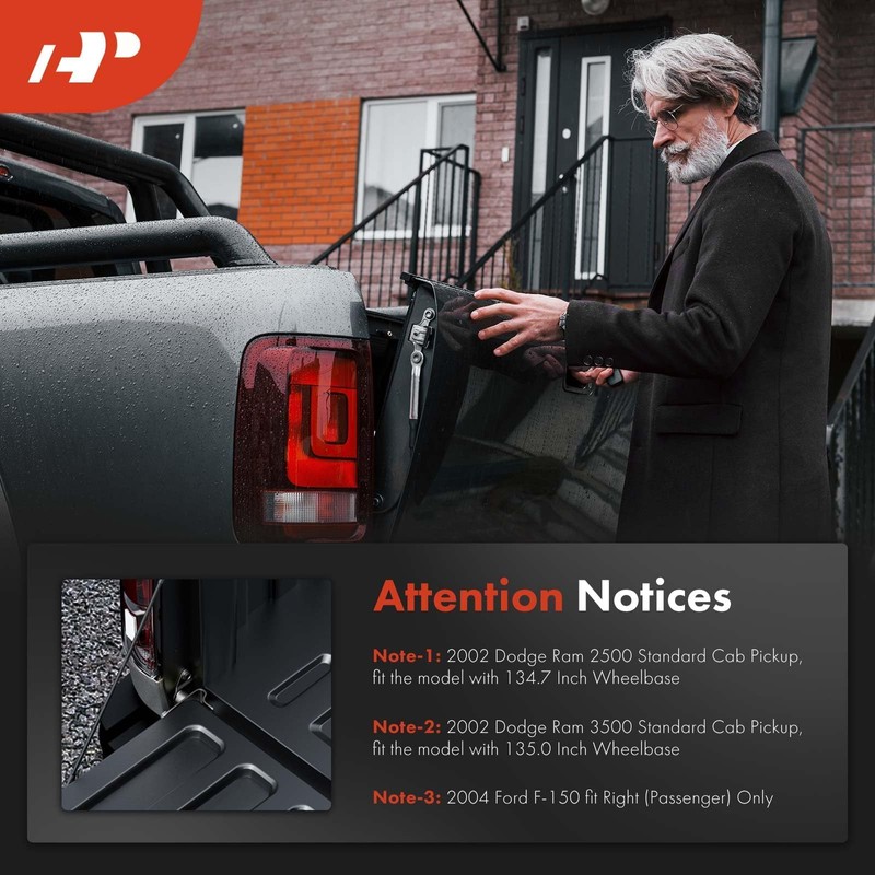 A-Premium Tailgate Hinge Pivot Bushing Insert Kit Compatible with -