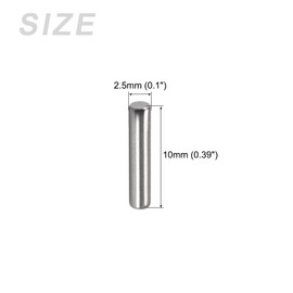 METALLIXIITY Knock Pins 2.5x10mm 25pcs 304 Stainless Steel Shelf Support Peg Pins Fastener Element for Metal Devices Furniture Installation Industrial DIY