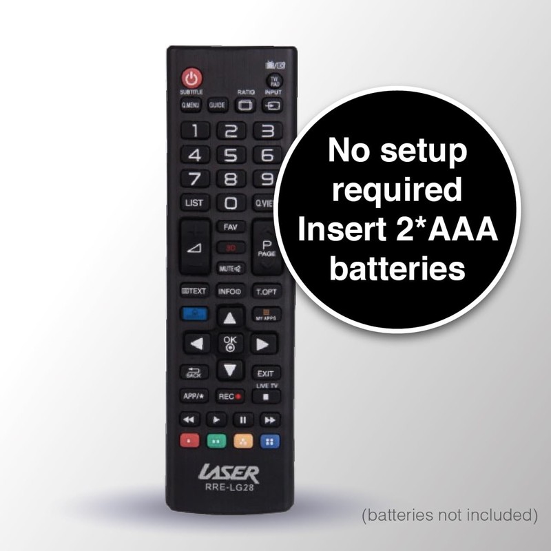Laser Remote Control for LG TV – Compatible with LED,