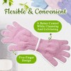 3 Paar Peelinghandschuh, Exfoliating Gloves Peeling-Duschhandschuhe Doppelseitig Körperhandschuh, Peeling Handschuhe