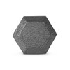 WF Athletic Supply Cast Iron Solid Hexagon Gray/Black Dumbbells, Strength