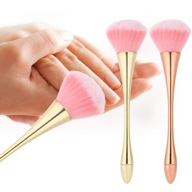 Nail Dust Brush Soft Nail Art Dust Remover Large Format Cleaning Brush for Acrylic and Nail Art and Makeup Powder Cosmetic Blush Brush