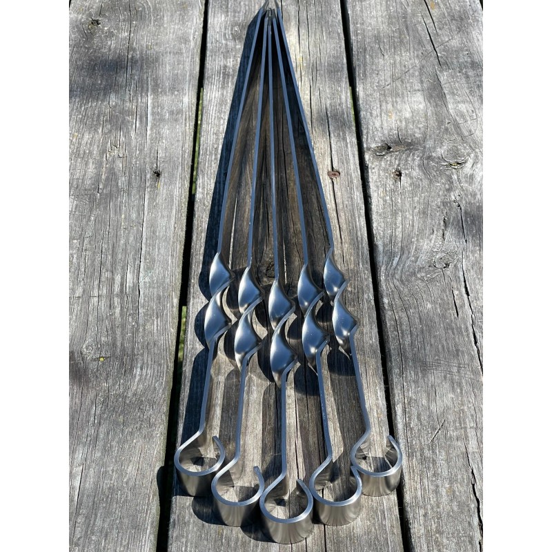 Timeless Steel 5 Pcs WIDTH 3/4" Heavy-duty Stainless Lula Kebab