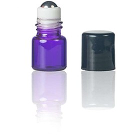 1/4 Dram (1 ml) Purple Sample Vial with Stainless Steel Roller (Pack of 5)