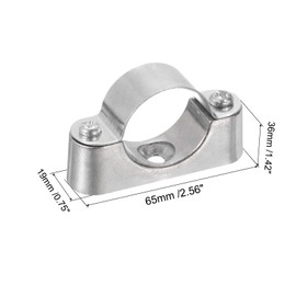 Sourcing Map 10Pcs Support Bracket Clamp for OD 32mm Pipe - Wall Mount Ceiling Mount Rigid Straps for Metal Tube