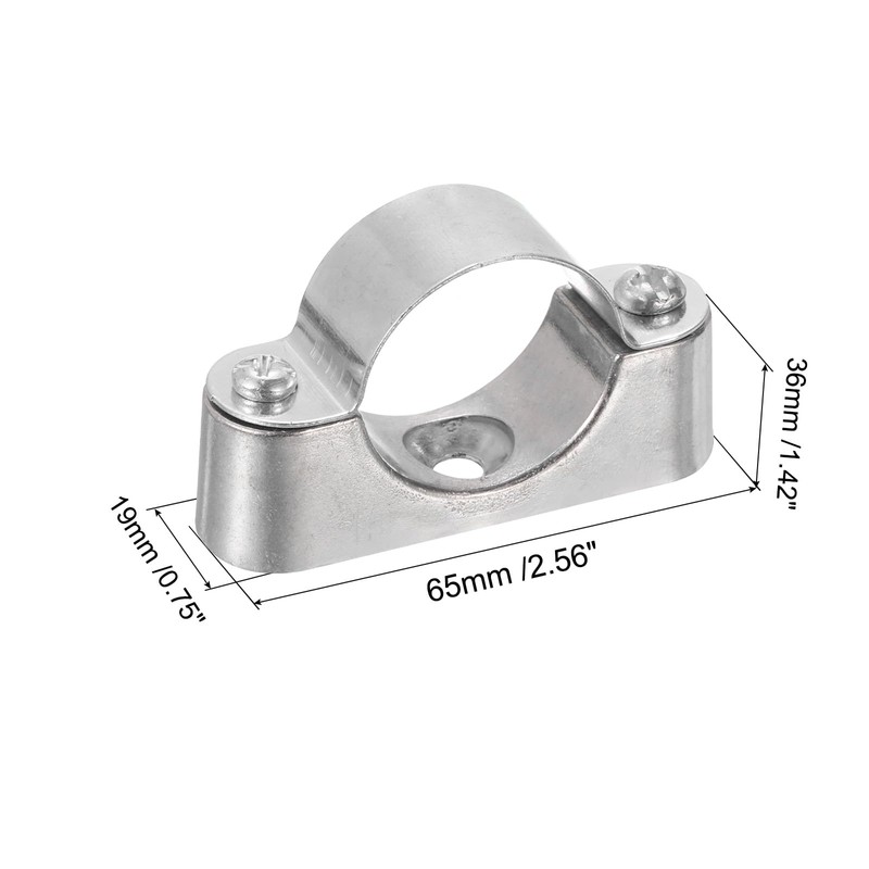 Sourcing Map 10Pcs Support Bracket Clamp for OD 32mm Pipe