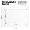 Thyle 8 Pcs Acrylic Photo Frame 8.5 x 11'' Clear