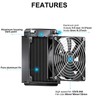 Clyxgs 8 Pipe Aluminum Heat Exchanger Cooling Water Drain Water