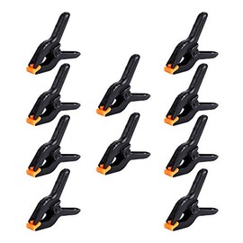 10 PCS 4.5 inch Professional Plastic Large Spring Clamps Heavy Duty for Crafts or Plastic Clips and Backdrop Clips Clamps for Backdrop Stand,Photography, Home Improvement and so on…