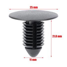 OAUTOO 25pcs 3/8" Hole Bumper Cover Radiator Apron Panel Retainer Clips for GM 1619321