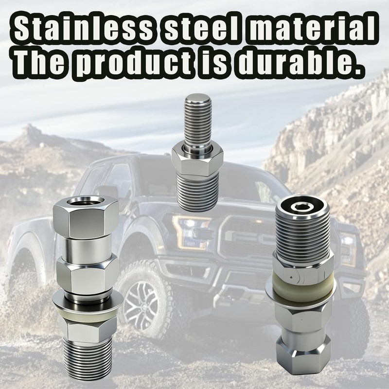 2-Pcs Universal Heavy Duty CB Antenna Stud Mount Adapter with