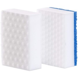 PEARL Sponge: Set of 16 Melamine Dirt Erasers, 8 x Nubs, 8 x with Fleece Side (Dirt Eraser Cleaning Sponge, Nub Sponge, Cleaning Cloths)
