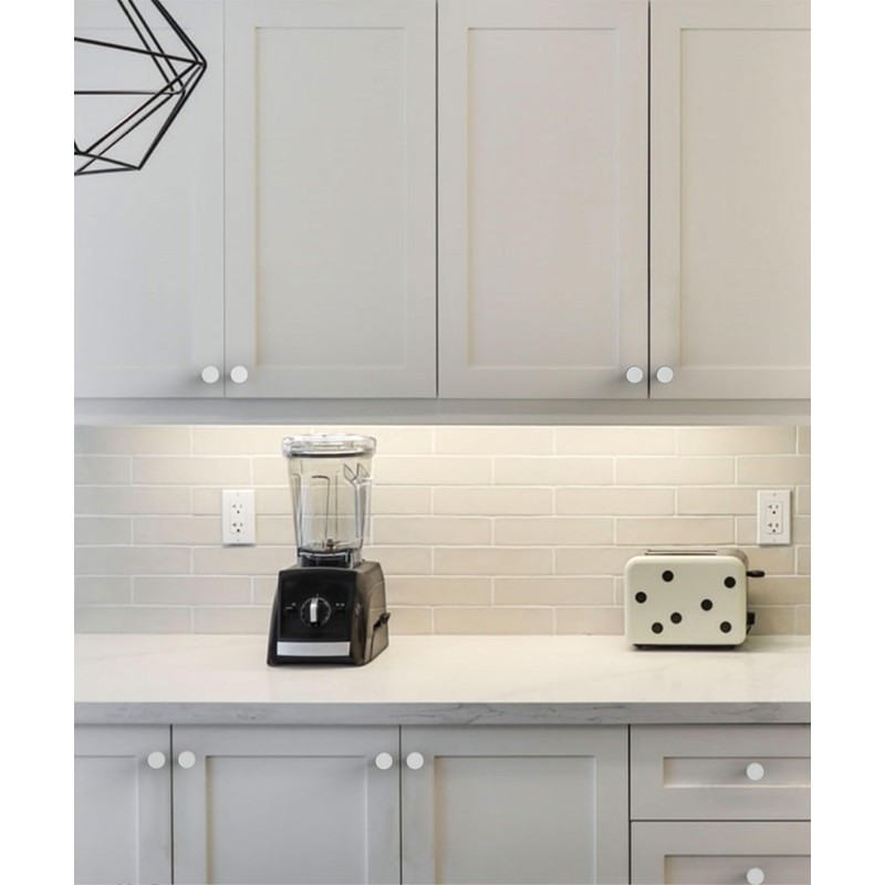 Coinkoly 10 Pack Polished Chrome Cabinet Knobs Single Hole Knurled