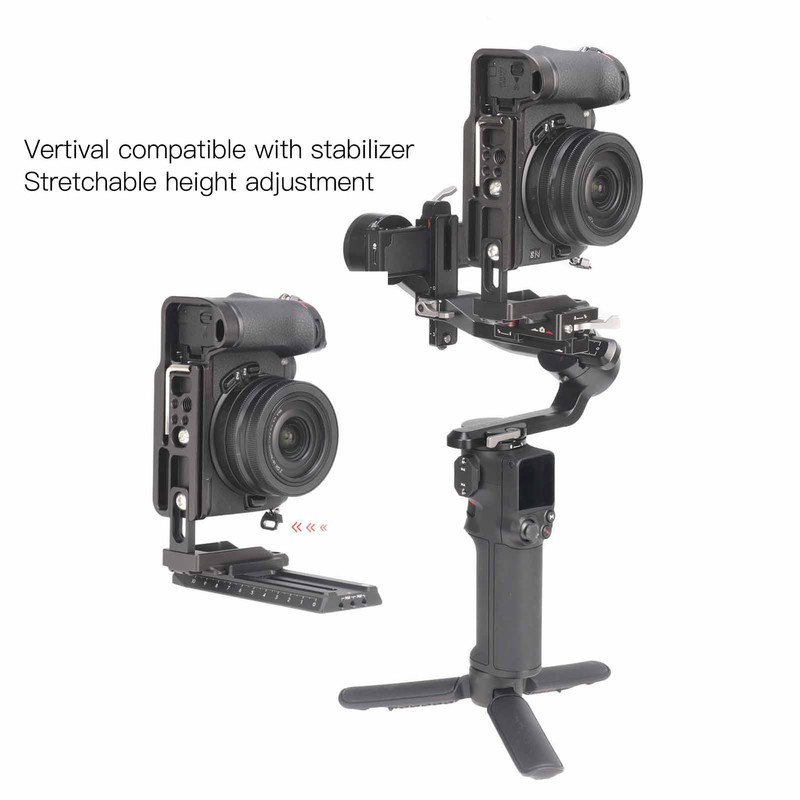 JLwin Camera L Bracket Quick Release Plate Vertival Horizontal Switching