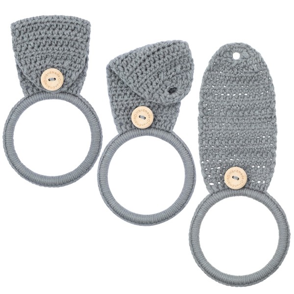 Tatuo 3 Pieces Crochet Dish Towel Holder Hanging Hand Towels