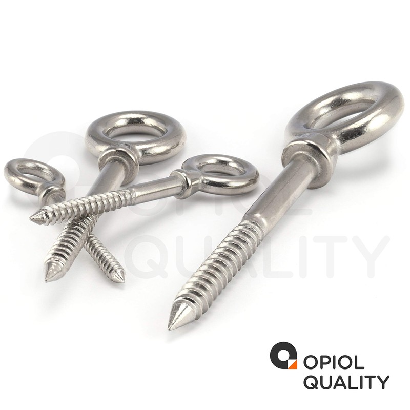 OPIOL QUALITY® Eye Bolt with Wood Thread 6 x 60