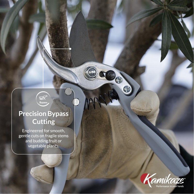 Kamikaze Pruning Shears, Professional Heavy Duty Handheld Clippers with Japanese