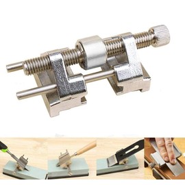 power tool HA3327A Edge Sharpening,Angle Sharpener Clamping Fixed Angle Honing Guide Honing Guide with Stainless Roller for Wood Chisel Planer Blade Graver Flat Chisel,82x55x40mm