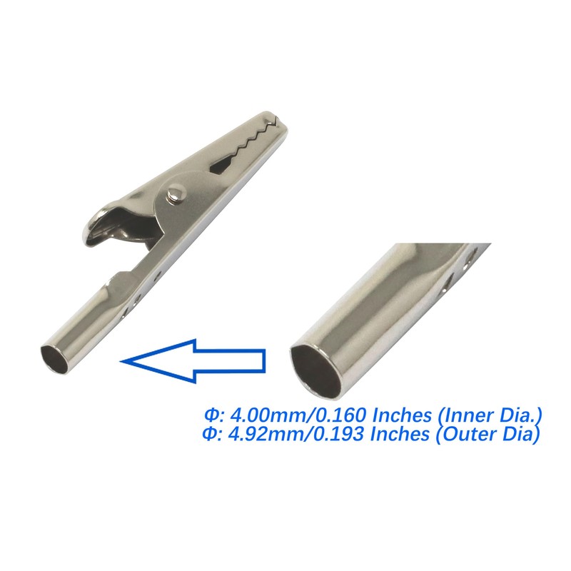 iexcell 100 Pcs 2 Inches / 51 mm Steel Alligator