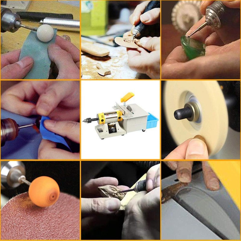 Jewelry Polisher, Rock Polisher Professional Benchtop Polishing Machine & Bench