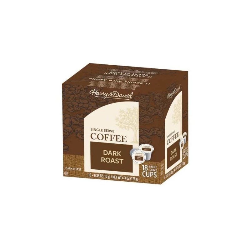 Harry & David Dark Roast Single Serve Coffee, 100 ct