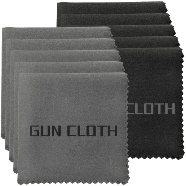 10 Pack Microfiber Gun Cleaning Cloth, 12"x12" Lint Free Gun
