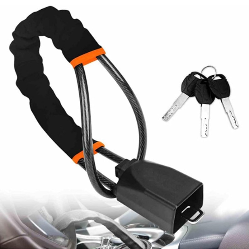 Steering Wheel Lock, Anti-Theft, Steering Lock for Cars, Universal Vehicles,