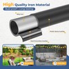EUIJOIP String Light Pole 8 FT Adjustable, 1 Pack Heavy