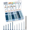 680 pcs Pocket Hole Screws Assortment Kit, 5 Sizes Blue